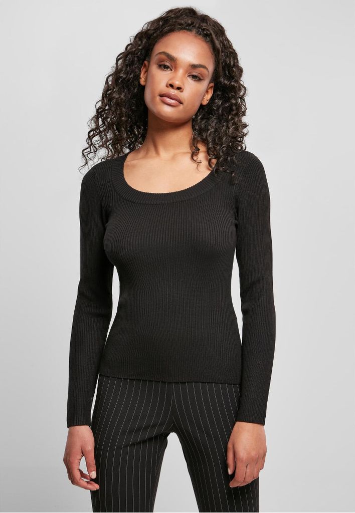 Dámský svetr Urban Classics Ladies Wide Neckline Sweater Image du produit 
