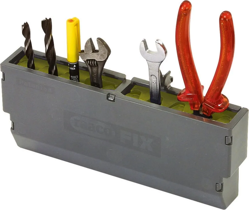 Raaco Fix Petit 136839 Set de 2 Fixations Robustes pour Mur d'Atelier