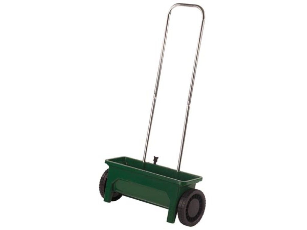 Toolland Düngewagen für Rasen, Dünger Streuwagen, Düngerwage, Rasendünger Verteiler, Düngerstreuer,