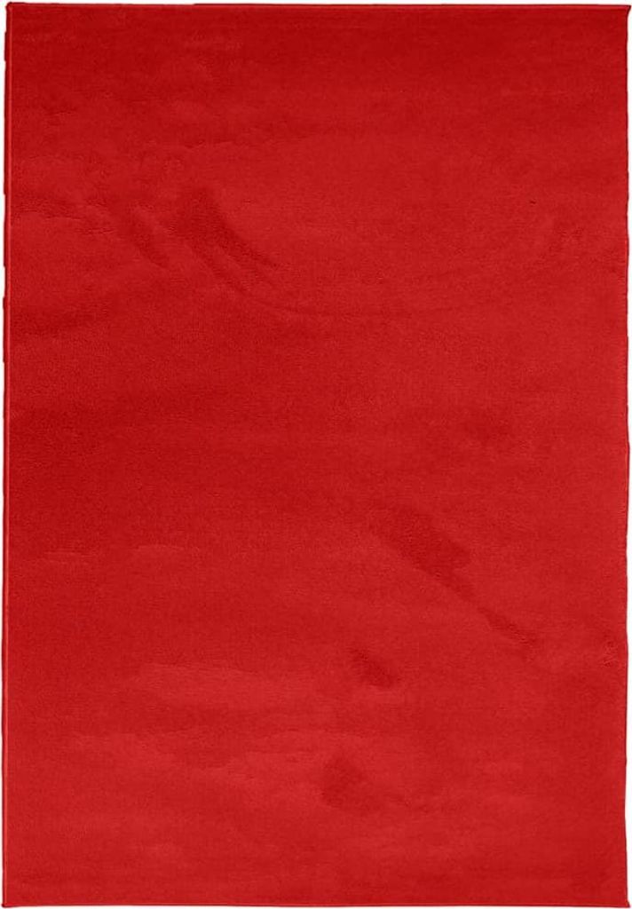 vidaXL Teppich OVIEDO Kurzflor Rot 160x230 cm
