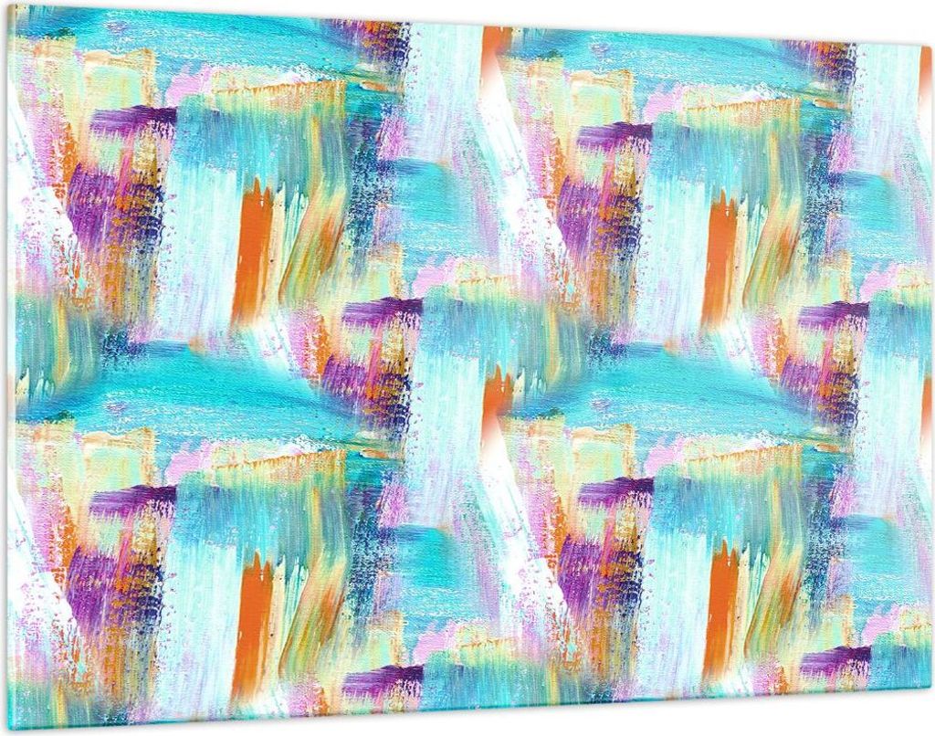 Bilder auf glas - Abstraktion modern - 120x80cm - Glasbilder - Wandbilder - Kunstdruck - zum Aufhängen bereit - Wanddekoration aus Glas - Glas Bil...