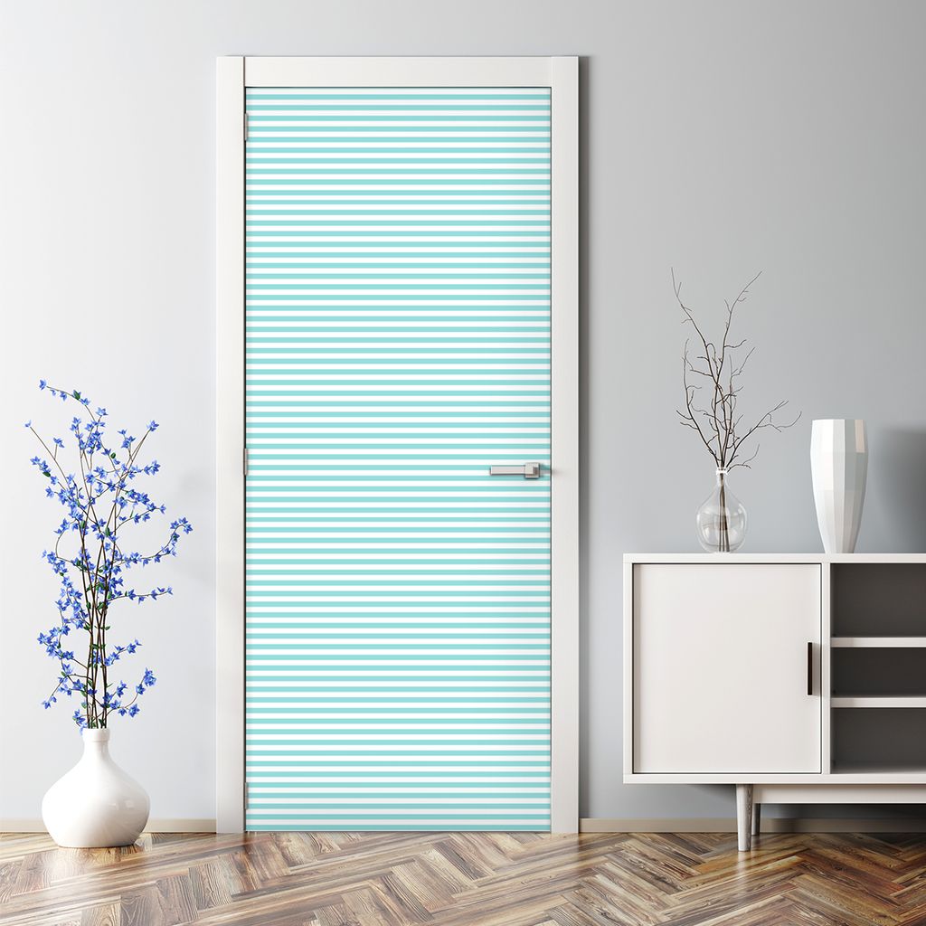 Dekorative Aufkleber selbstklebend Klebefolie Wandaufkleber Türposter Schlichte Streifen 85 x 200 cm