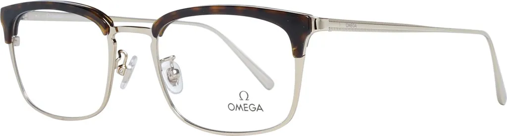 Monture Omega OM5010-H Acétate Écaille Unisexe Taille 51 Luxe Chic