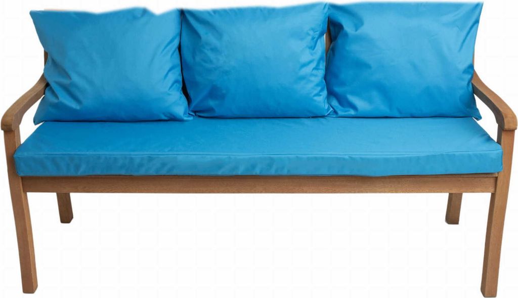 Cuscini per panchina da giardino Blu| Seduta 160x60x7 + Immagine del prodotto 