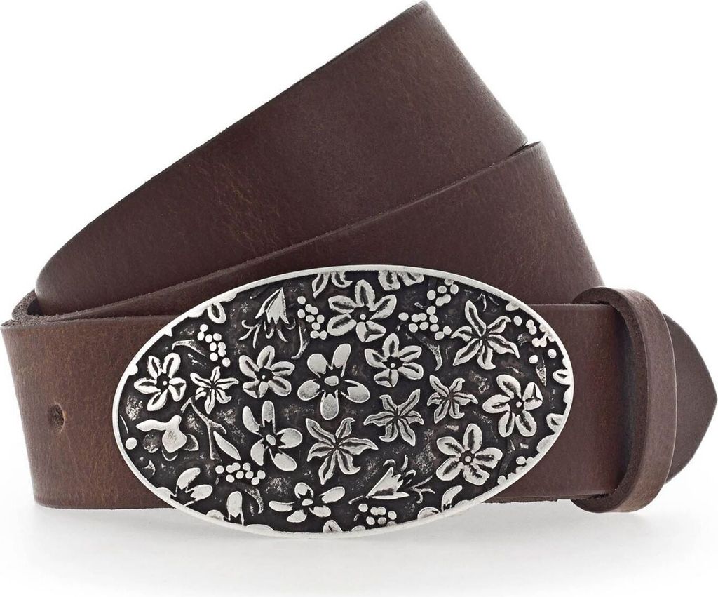 MUSTANG Leder Gürtel Women ́s Belt W80 Baileys braun