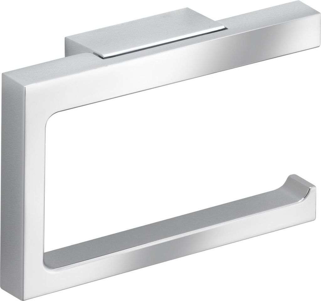 A product shot of a toilet paper holder.
