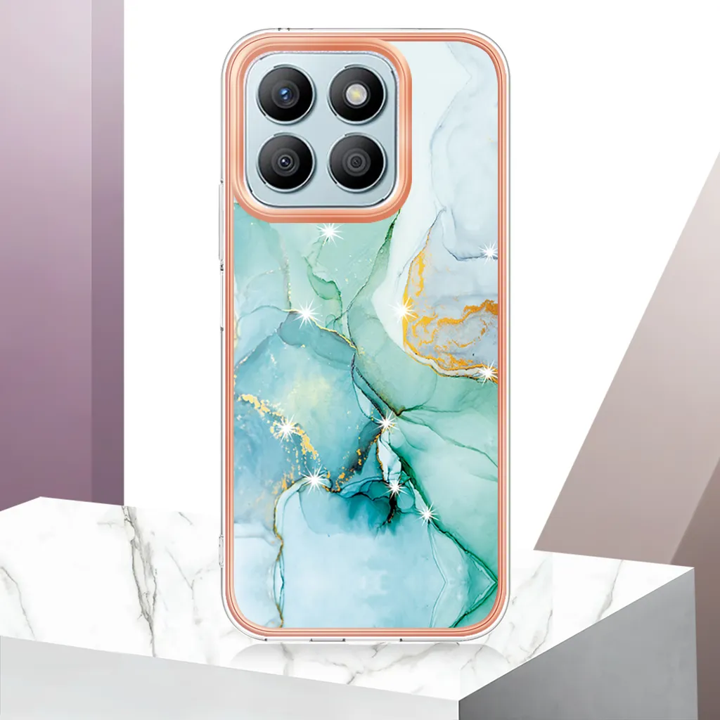 Cover Luxury Marmo Verde per Honor X8b - Eleganza in TPU Morbido - 6
