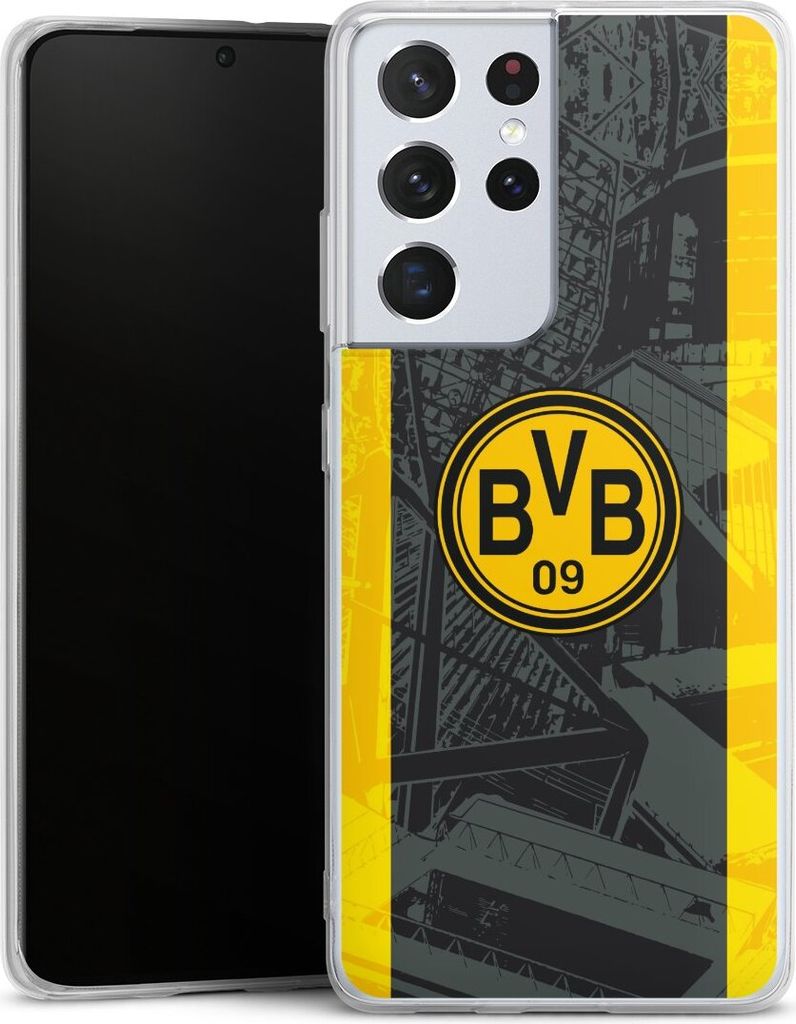 DeinDesign Handyhülle für Samsung Galaxy S21 Ultra 5G Silikon Hülle Case Smartphone Schutzhülle BVB Borussia Dortmund Stadion