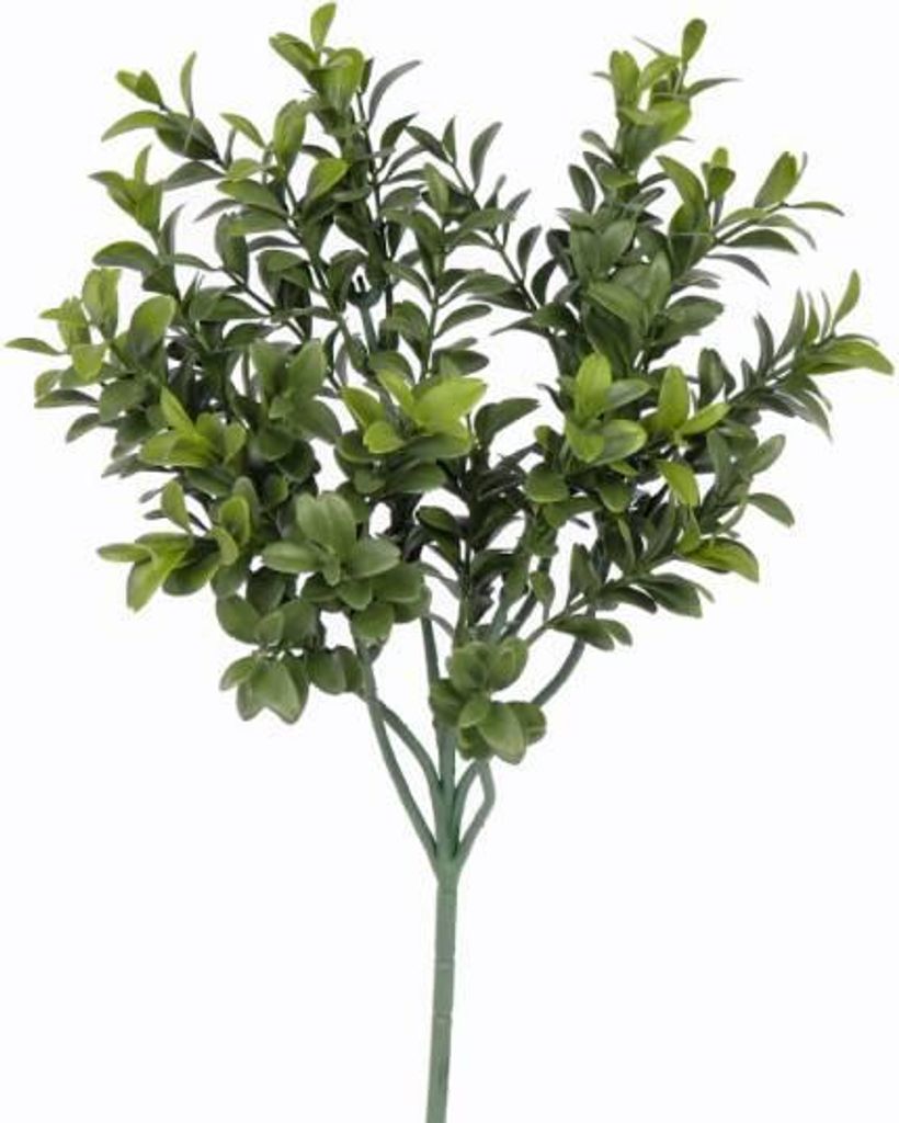 artplants.de Künstlicher Buchszweig Tom, grün, schwer entflammbar, 45cm - Künstlicher Buchs - Buchspflanze