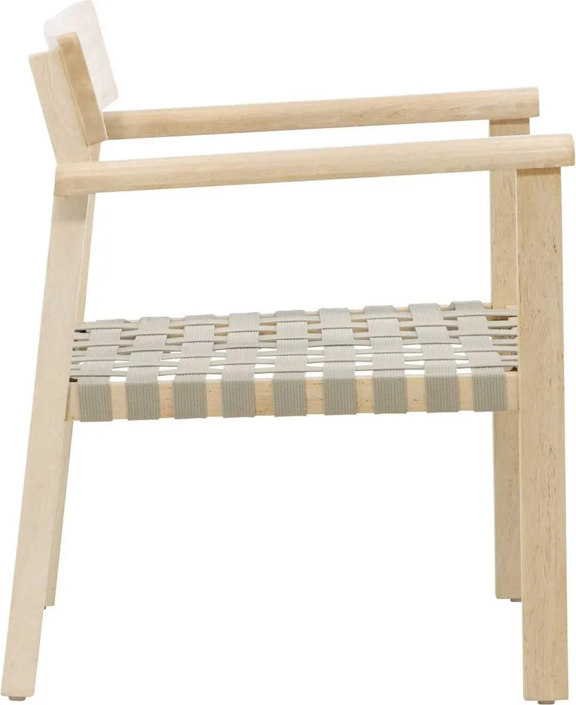 Fauteuil de salon design nature Krois - Siège confortable bois clair - 14