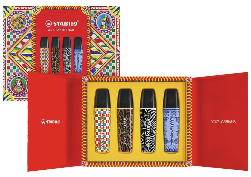 Zestaw 4 rozświetlaczy Stabilo Boss, DOLCE&GABBANA Zdjęcie produktu 