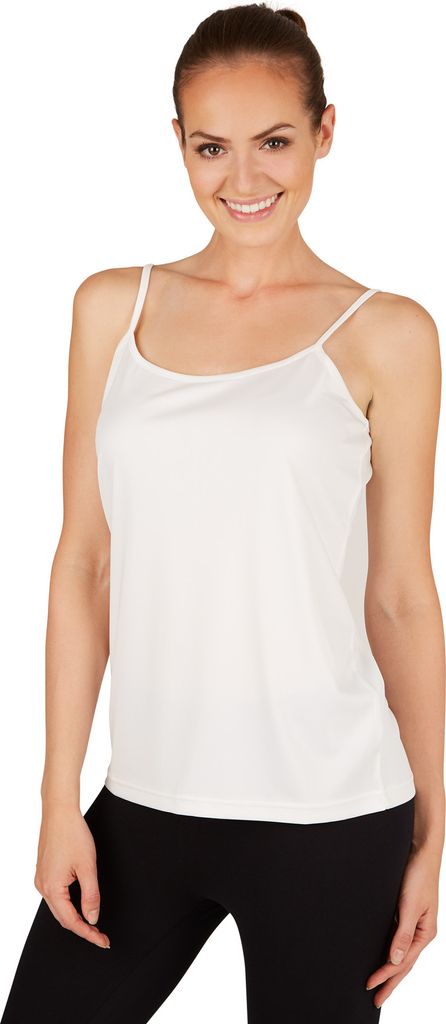 Frauen Spaghetti-Träger-Top - weiß, XL