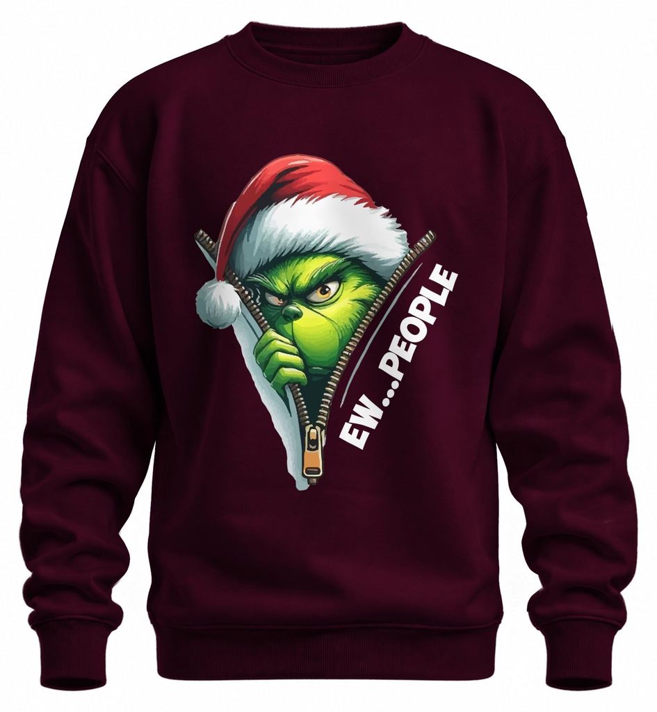 EW PEOPLE Grinch Kerstman Rits Kerstmis Grappig Uni Productafbeelding 