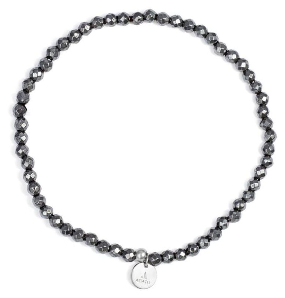 Mineralperlenarmband mit Hä matit POL-B13/17G