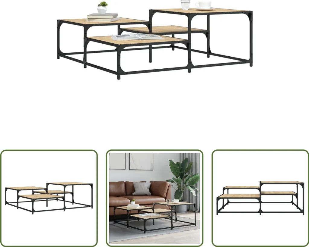 Tavolino Salotto Grande Rovere Sonoma 107cm | The Living Store