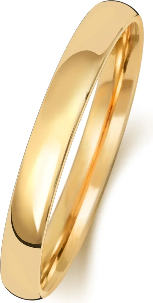 Alliance de Mariage Or Jaune 2,5mm pour un Port Quotidien Confortable