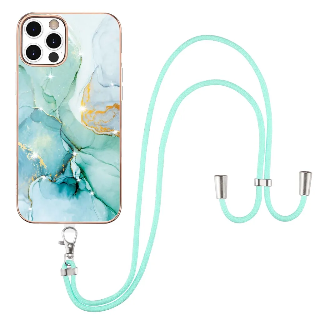 Custodia Per IPhone 12 Pro Max Con Cordino Regolabile - Cover In Silicone Morbido E Cinturino In TPU, Lunghezza 1,5 M, Antigoccia, Adatto Per Viaggi E Concerti - 2