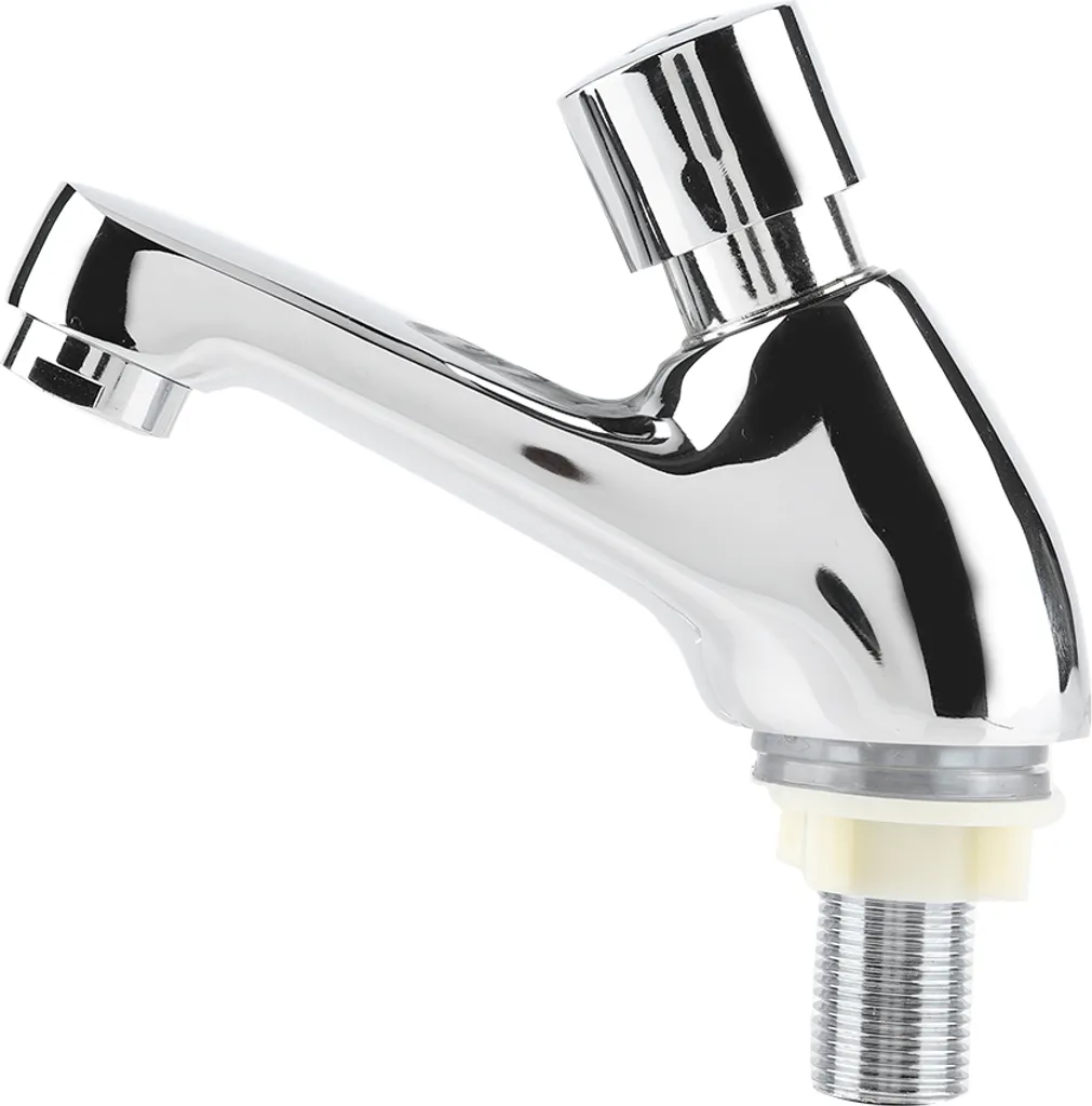 Rubinetto Lavabo Chiusura Automatica Ottone | Design Salva Spazio