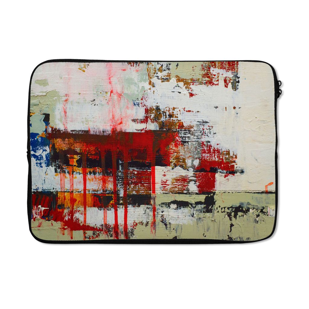 MuchoWow Laptop Hülle 14 ZollHandgemalte abstrakte Malerei Laptoptasche - Laptoptasche - Stoßsicher - Schutzhaube