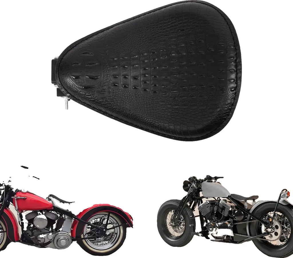 Coussin de selle moto durable et ajustable noir haute performance v2