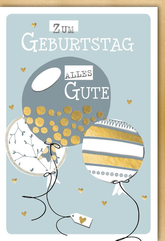 Geburtstag - Glückwunschkarte im Format 11,5 x 17 cm mit Umschlag - Dr