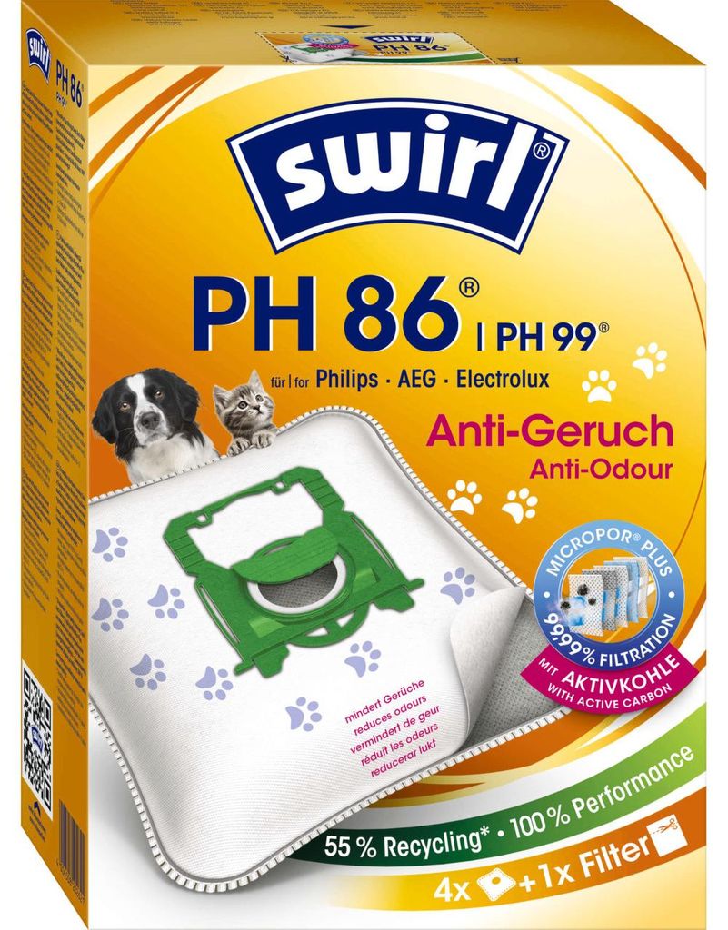 Swirl PH 86, Staubbeutel, Weiß, 4 Stück(e) Produktbild 