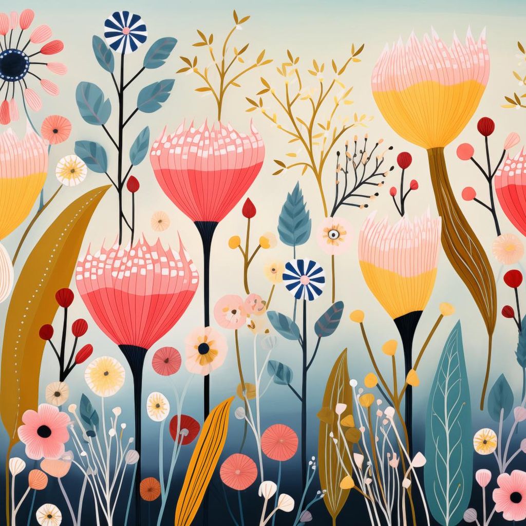 Plakat 90x90cm Traumgarten