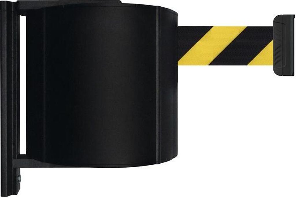 Gurtkassette schwarz f.Gurt-L.22m schwarz/gelb z.Wm.VIA GUIDE