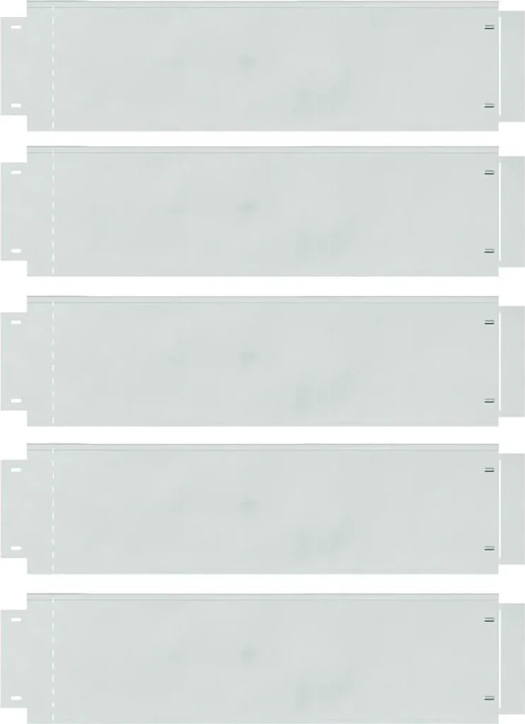 Bordure de pelouse flexible en Acier Galvanisé Argent 100x25cm - Set 5