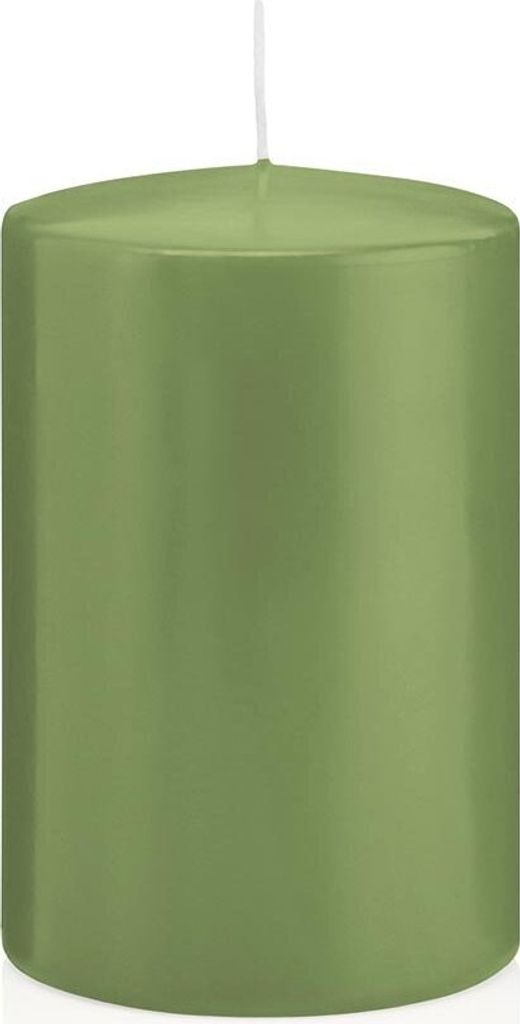 Stumpenkerzen in RAL-Qualität Pastell Grün Aloe Vera Ø 98 x 150 mm, 6 Stück