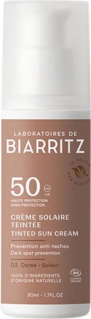 Laboratoires de Biarritz Alga Maris Getönte Sonnencreme LSF 50 golden 50ml