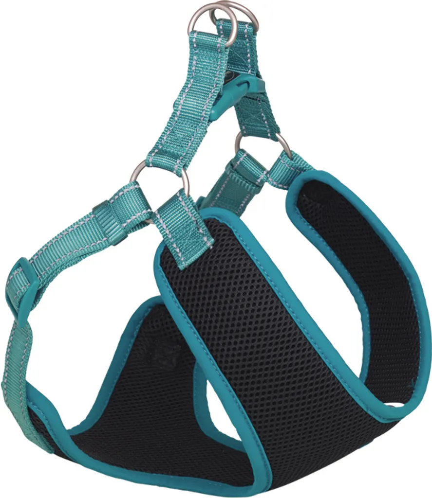 Pettorina Riflettente Nobby Black Mesh Turchese L: Sicura e Soft