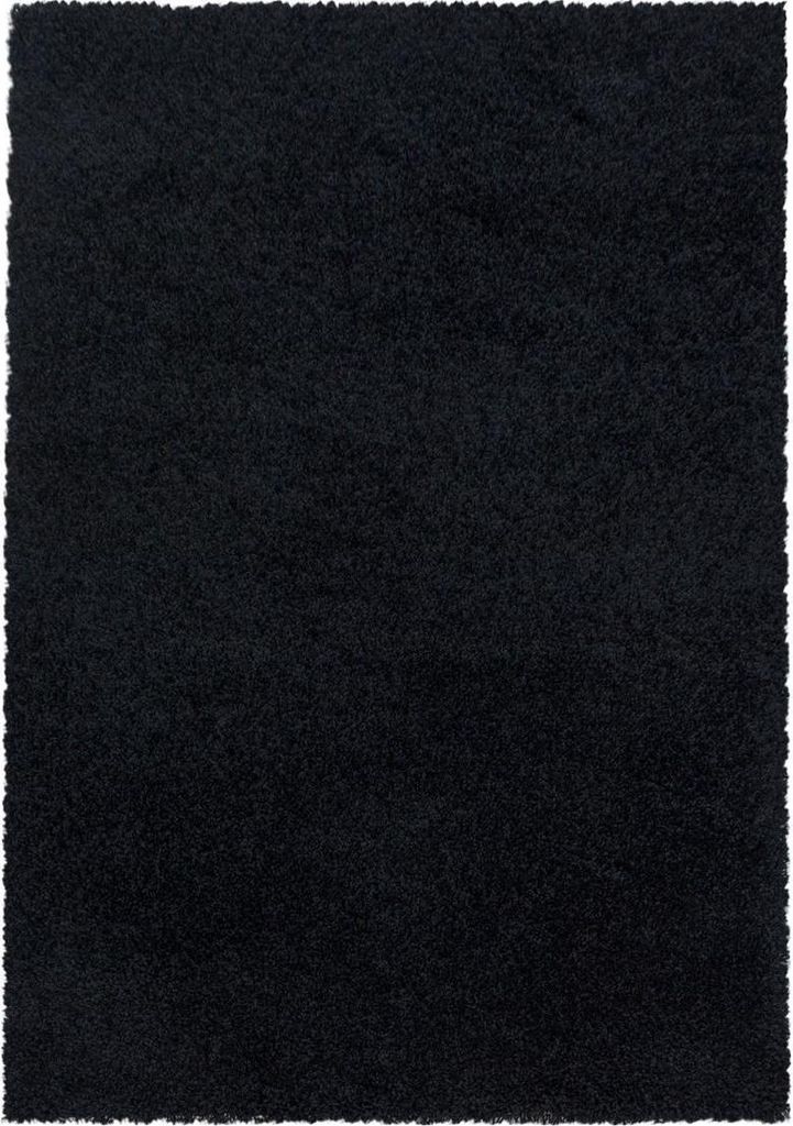 Hochflor Teppich SYDNEY Schwarz 240 x 340 cm