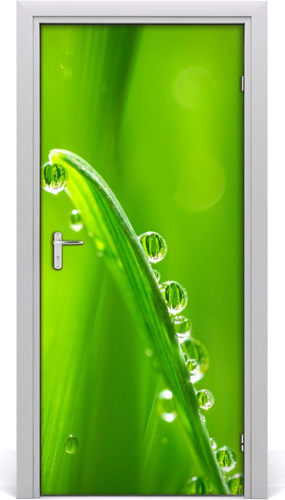 Tulup Türaufkleber 95x205 cm Dekorative Aufkleber Selbstklebend Wasserdichte Tapete Abnehmbar Schlafzimmer Wohnzimmer Wohnkultur - Grashalme