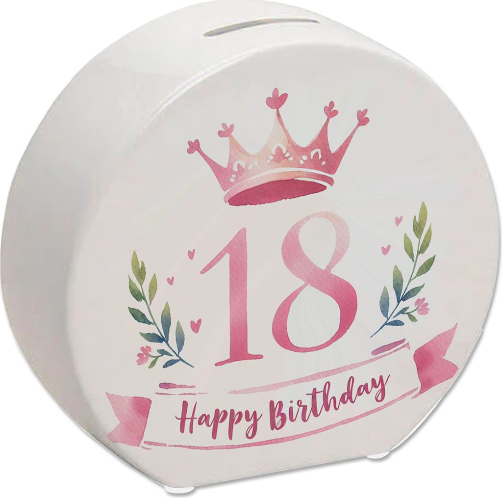 Happy Birthday 18 Krone Spardose