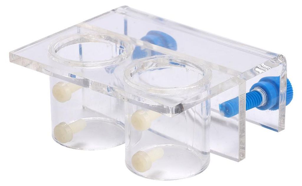 Transparente Acryl-Wasserschlauch-weiche Rohrbefestigung für Aquarium-Aquarien (Doppellochbefestigung)