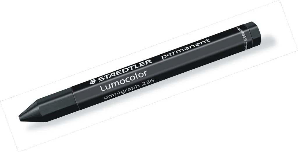 Pastello a cera Staedtler Lumocolor 236-9 Nero (12 pezzi)