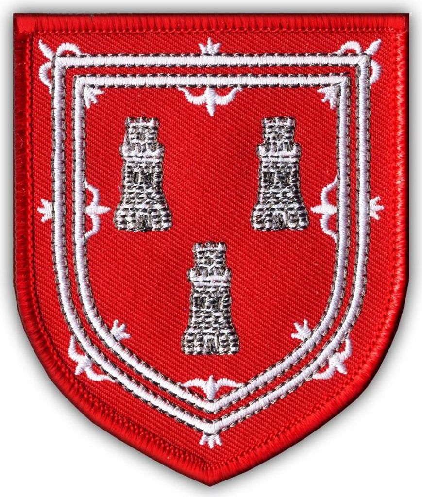 Patchion Coat of Arm of Aberdeen - shield - Iron-on / Heat Seal Backing - Embroidered Patch/Badge/Emblem