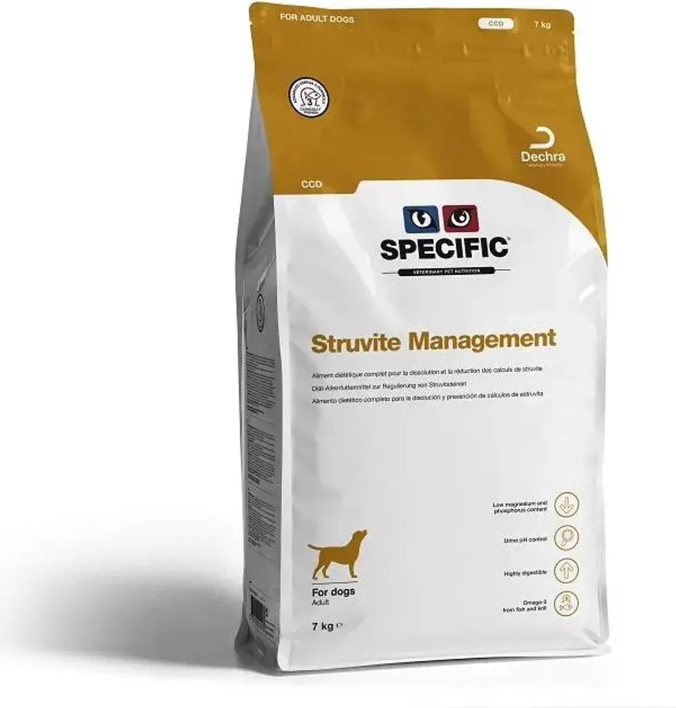 Stopper les Calculs de Struvite Chien Adulte avec Aliment CCD 2 kg