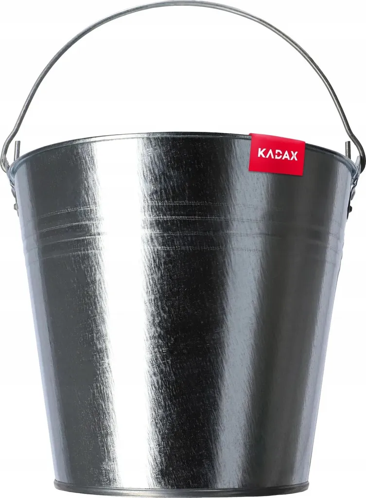 Seau de transport 12L pour jardin et travaux - Zinc galvanisé robuste