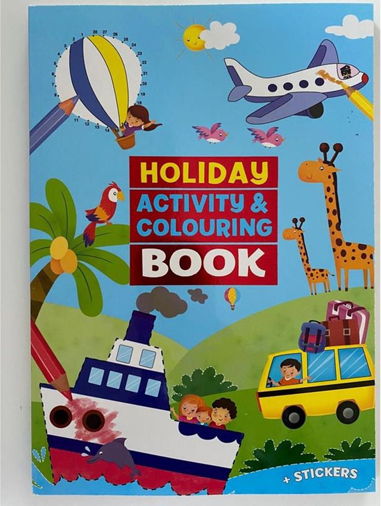 A4 Farb- und Aktivitätsbuch Urlaub