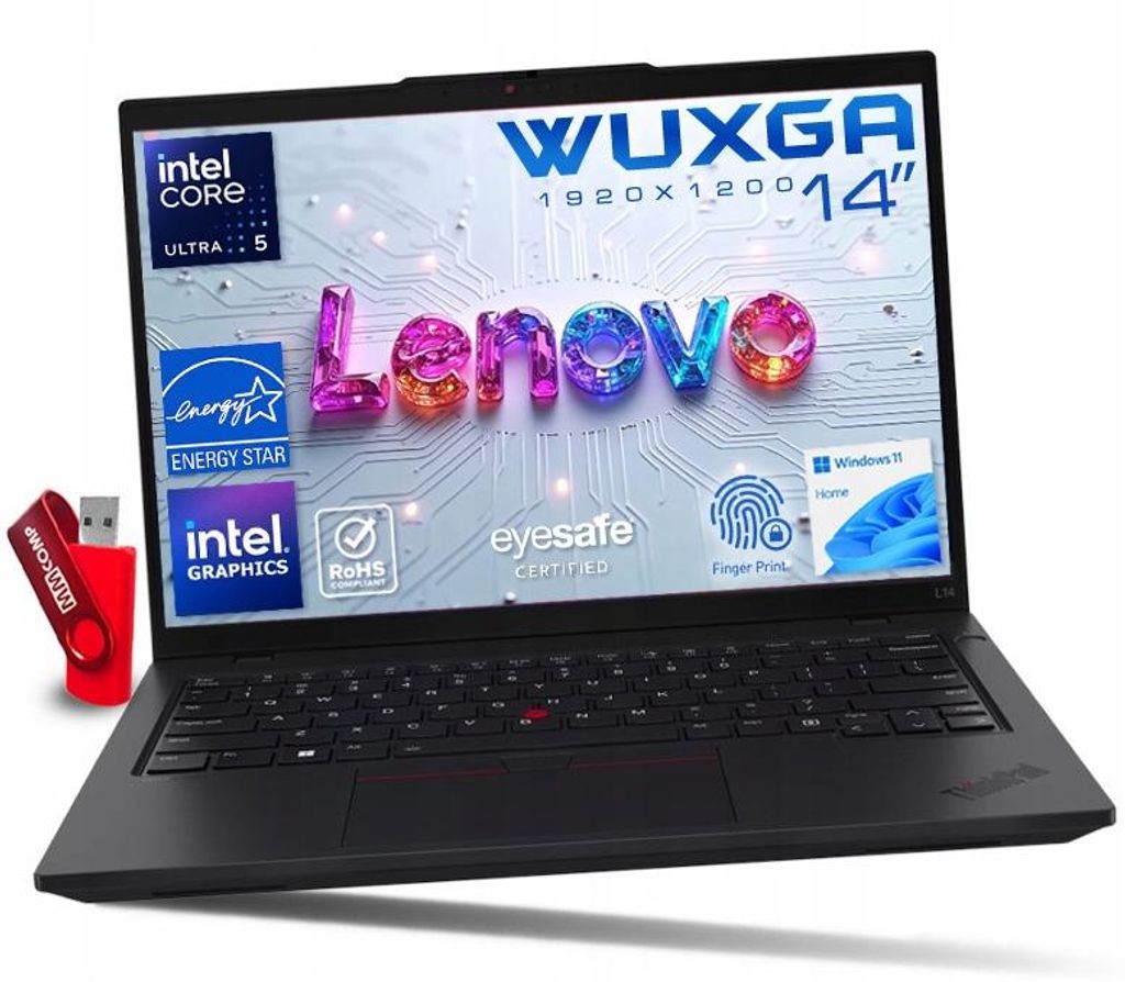 Laptop Lenovo ThinkPad L14 G6 U5 64GB 1TB SSD WUXGA IPS DO PRACY I BIURA