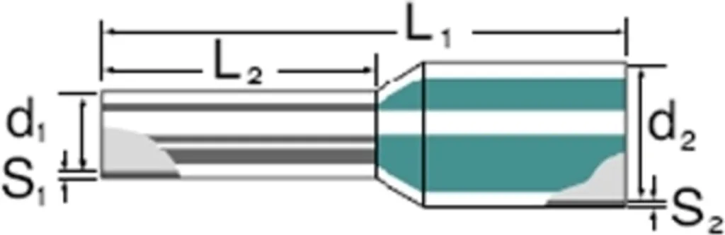 Puntalini Weidmüller 0,14mm² Grigio 9005180000 - 500 Pz per Cablaggio Rapido
