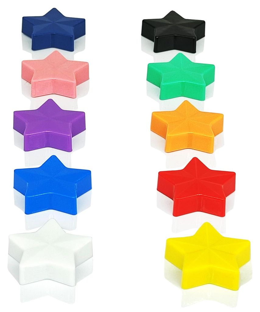 Starke Magnete für Whiteboard und Kühlschrank – Mini-Magnete, 10 Stück in 10 leuchtenden Farben