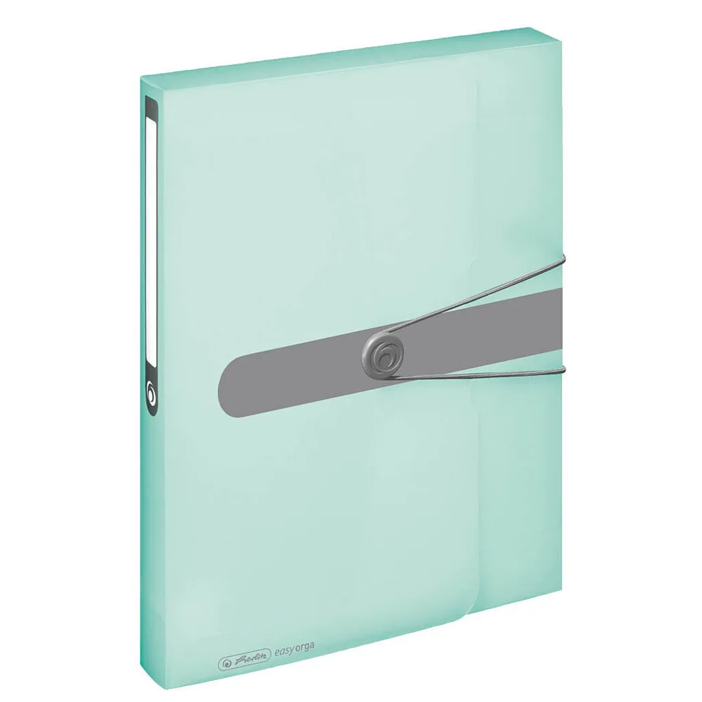 Chemise de rangement A4 herlitz menthe boîte à documents rigide