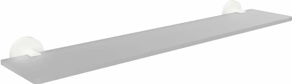 Tablette de douche en verre WHITE 60 cm pour rangement mural chic