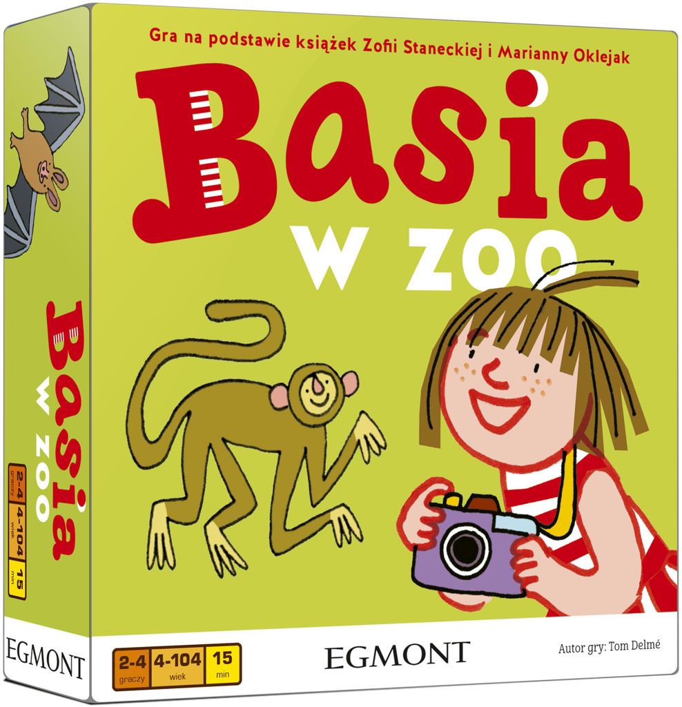Gra Basia w ZOO Planszowa dla Dzieci od 4 Lat Egmont Zdjęcie produktu 