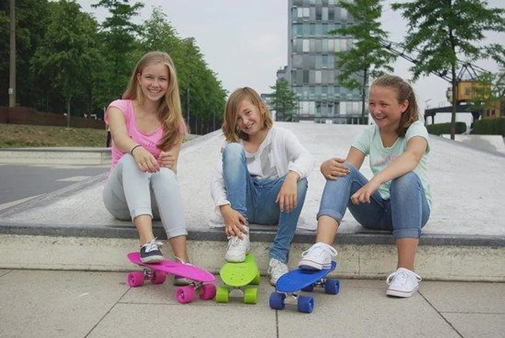 Skateboard rétro pour enfants style vintage avec roulements ABEC 5