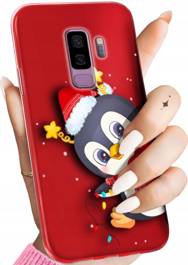 BEDRUCKTE HÜLLEN für SAMSUNG GALAXY S9 HANDYHÜLLEN HANDY SCHUTZ HÜLLE CASE SILIKON MUSTER WEIHNACHTEN SANTA CLAUS CHRISTMAS