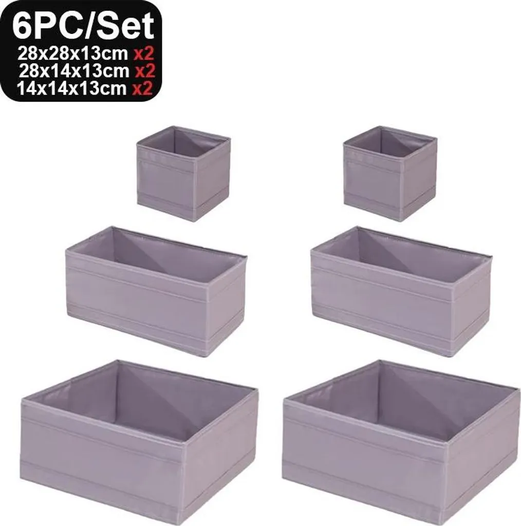 Set 6 Divisori Cassetti per Bambini e Neonati: Ordine Grigio